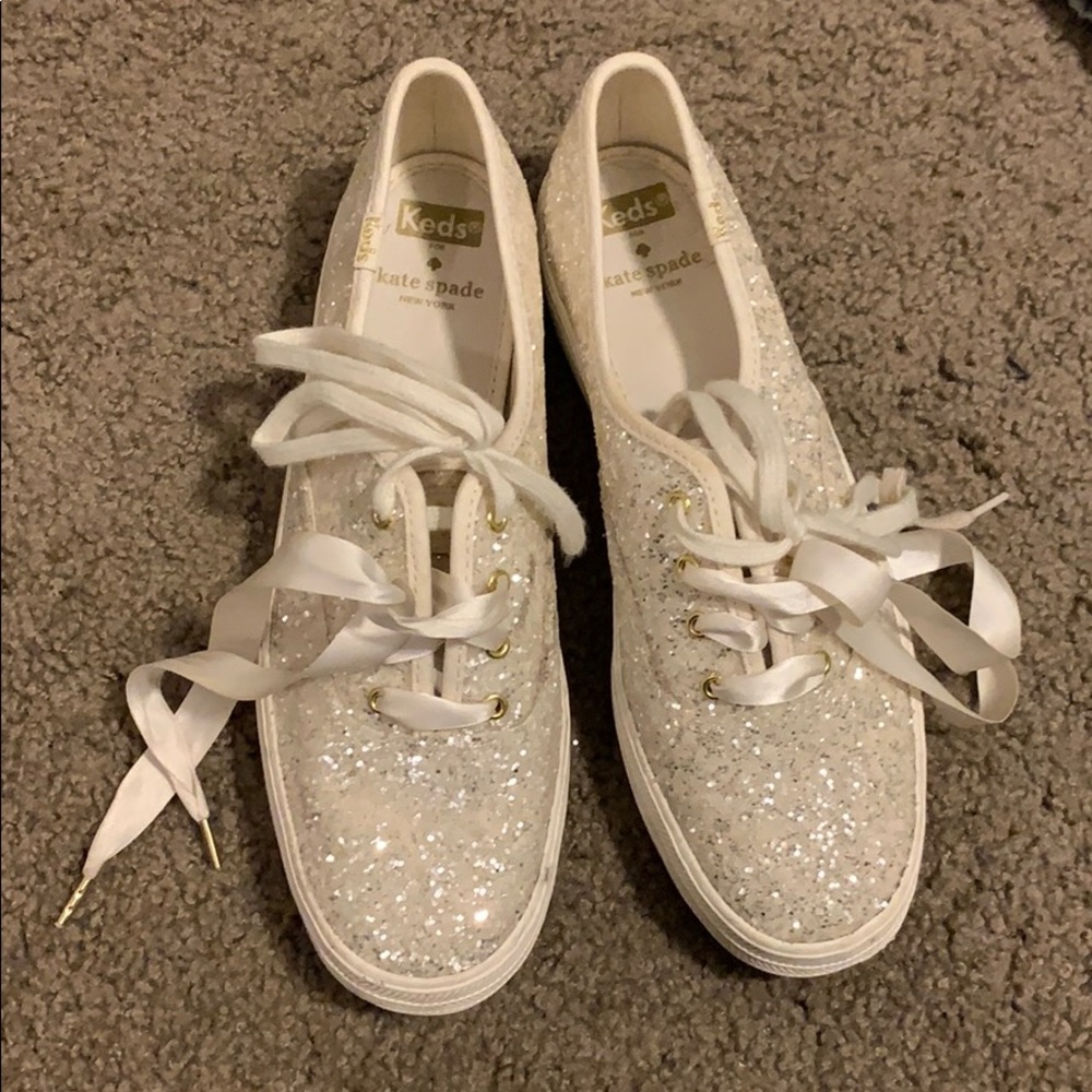 Keds x Kate Spade glitter sneakers size 9